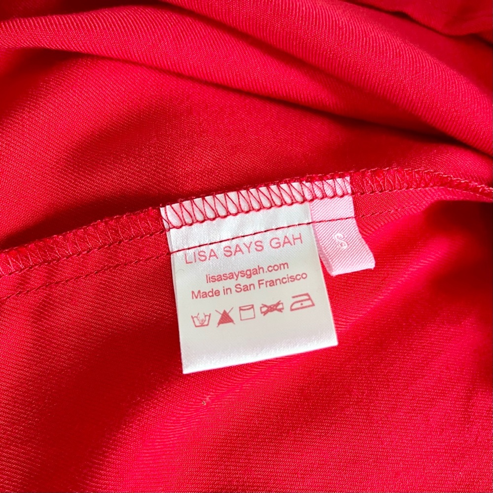 Lisa says gah Colette Ruffle Wrap Dress in Red - Picture 8 of 8